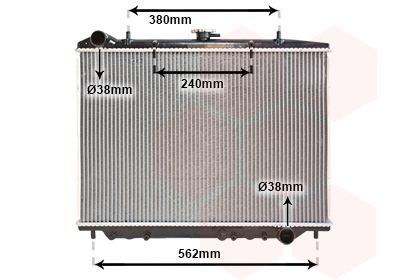 VAN WEZEL Radiators, Motora dzesēšanas sistēma 37002456